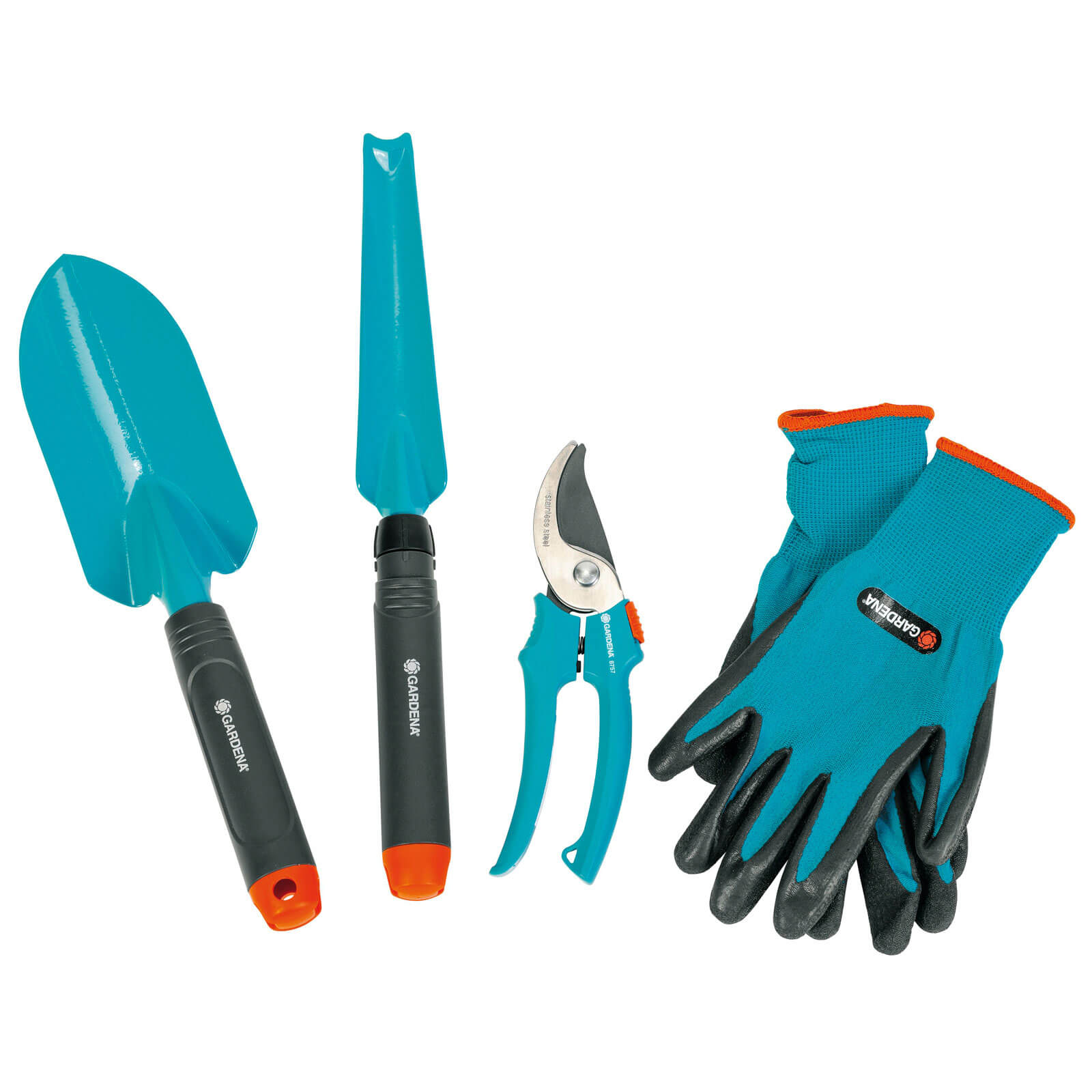 Image of Gardena Secateur Trowel and Glove Hand Tool Set