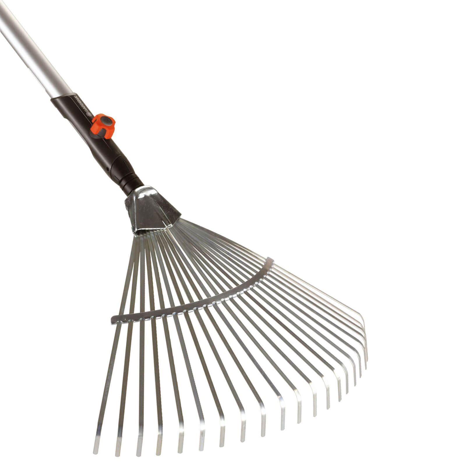 Image of Gardena Combisystem Fan Rake with Wooden Handle 1300mm