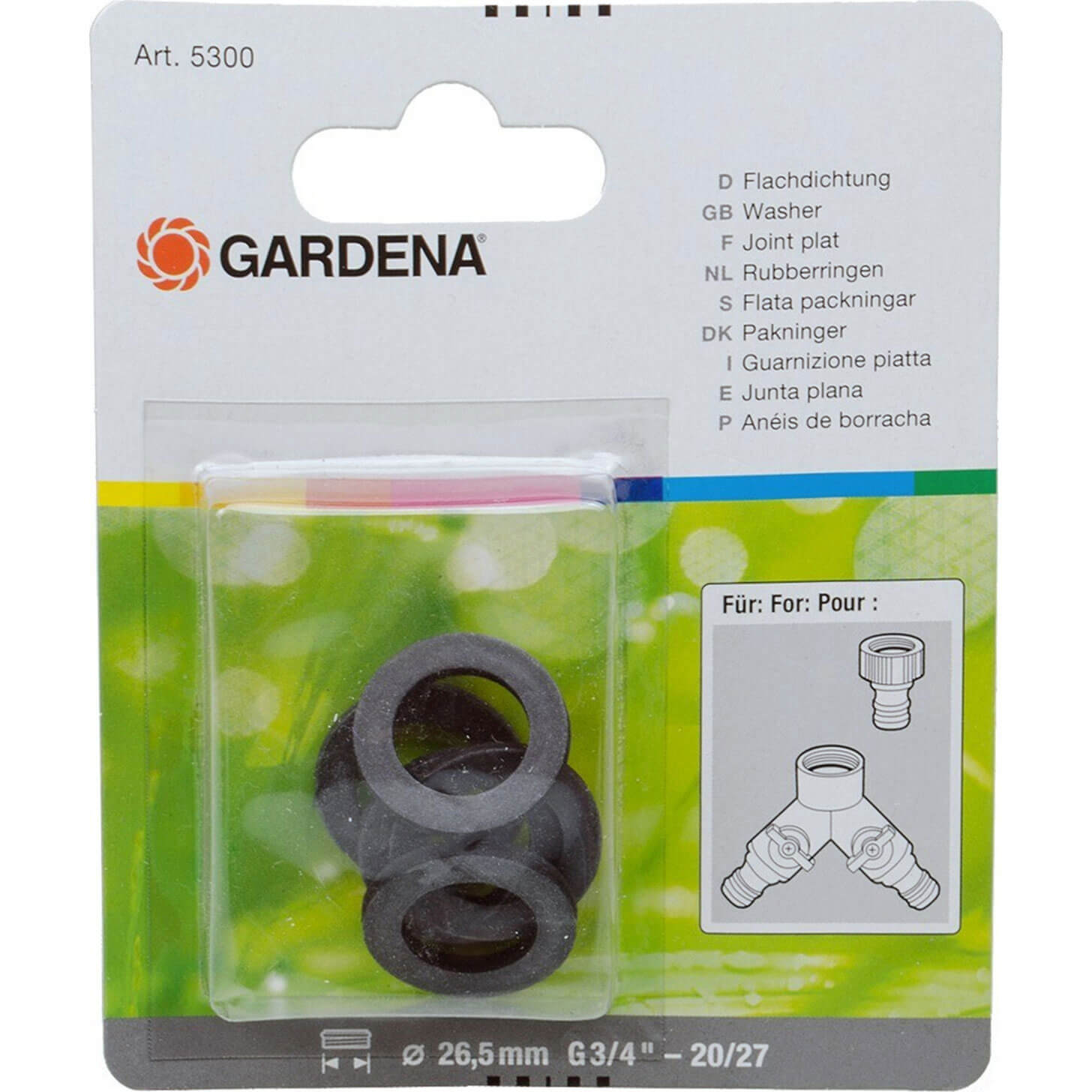 Image of Gardena Replacement Tap Connector Washers