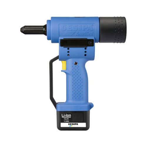 Image of Gesipa AccuBird 12v Cordless Rivet Gun with 1 Lithium Ion Battery 14ah