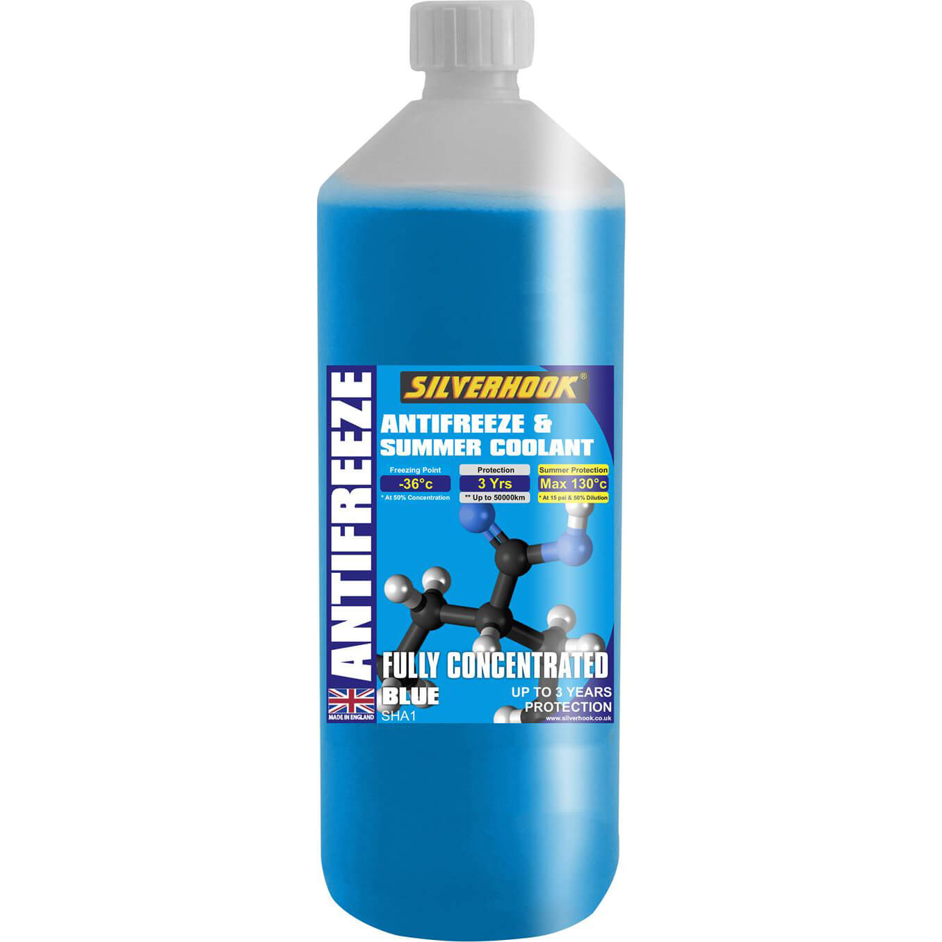 Image of silver hook concentrated antifreeze blue 1 litre