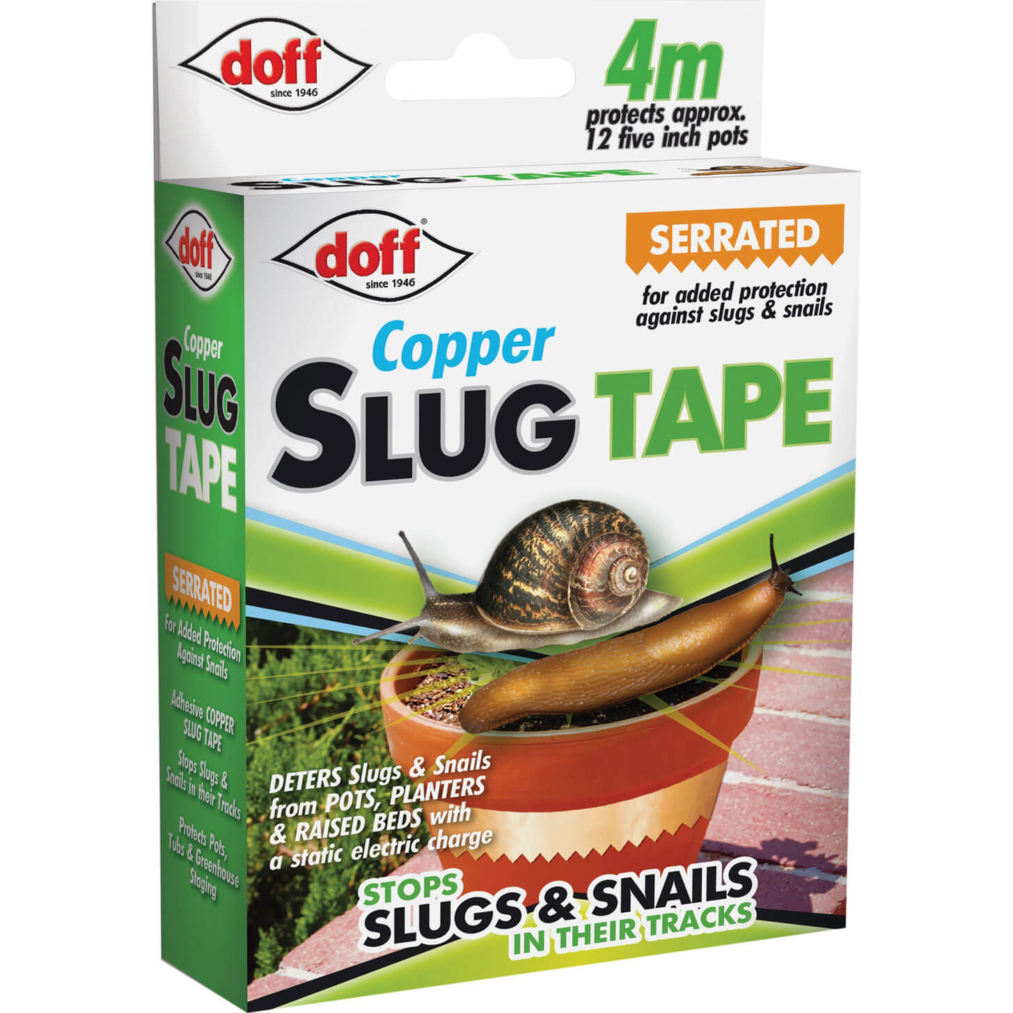 Image of Doff Slug and Snail Adhesive Copper Tape 4 Metres