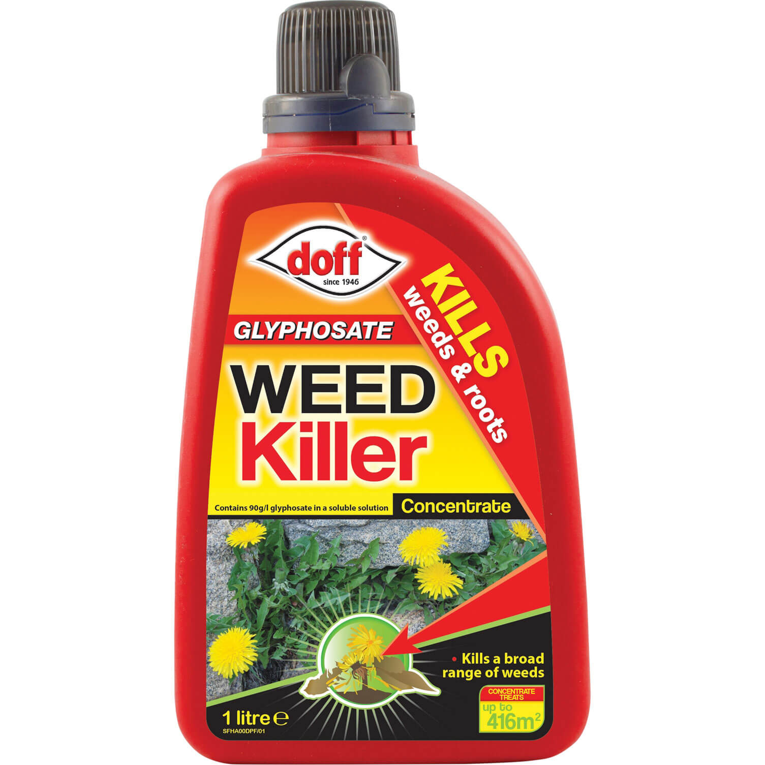 Image of Doff Glyphosate Weedkiller Concentrate 1 Litre