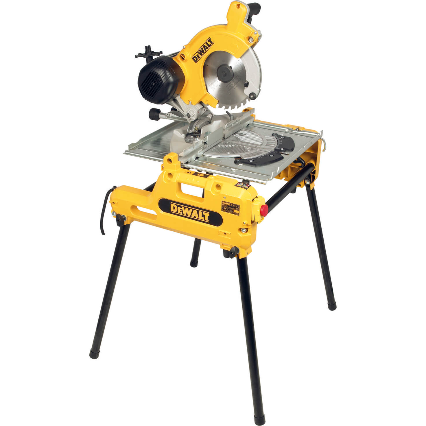 Image of DeWalt DW743N 250mm Flip Over Combination Saw 10 250mm Blade 2000w 240v