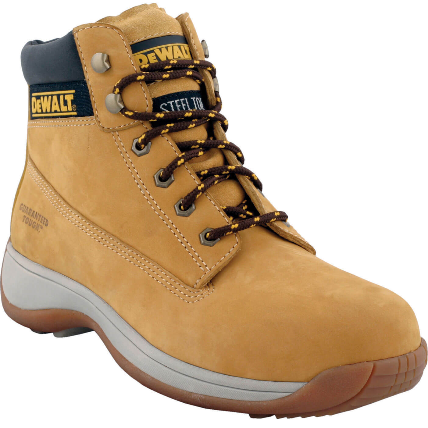 Image of DeWalt Apprentice Nubuck Sports Safety Work Boots Wheat Size 4