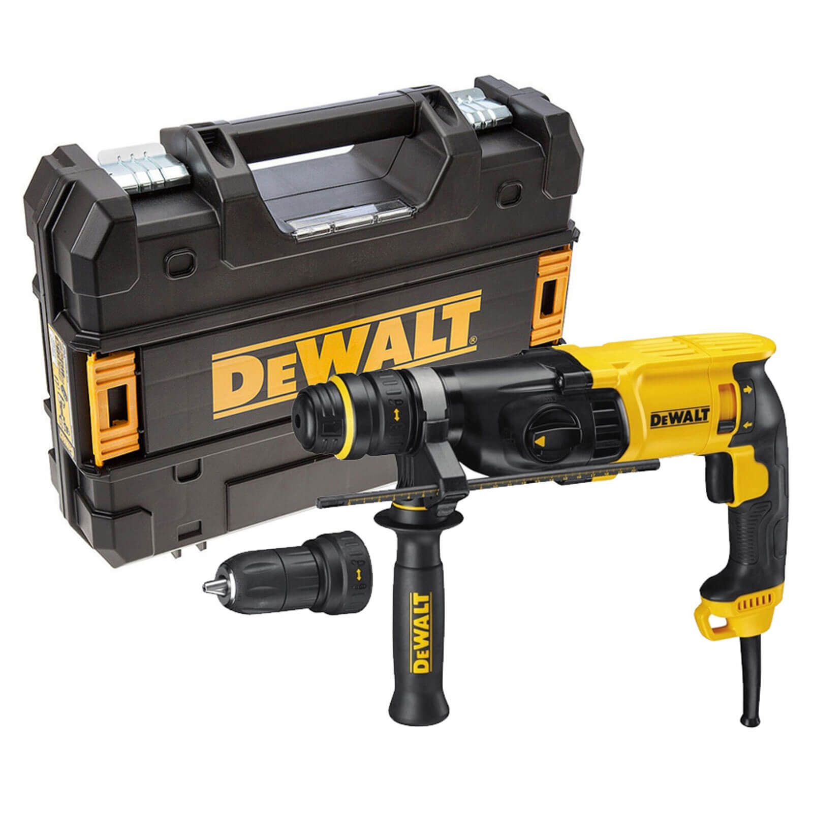 Image of DeWalt D25134K SDS Plus Hammer Drill 3 Mode 800w with Quick Change Chuck 110v