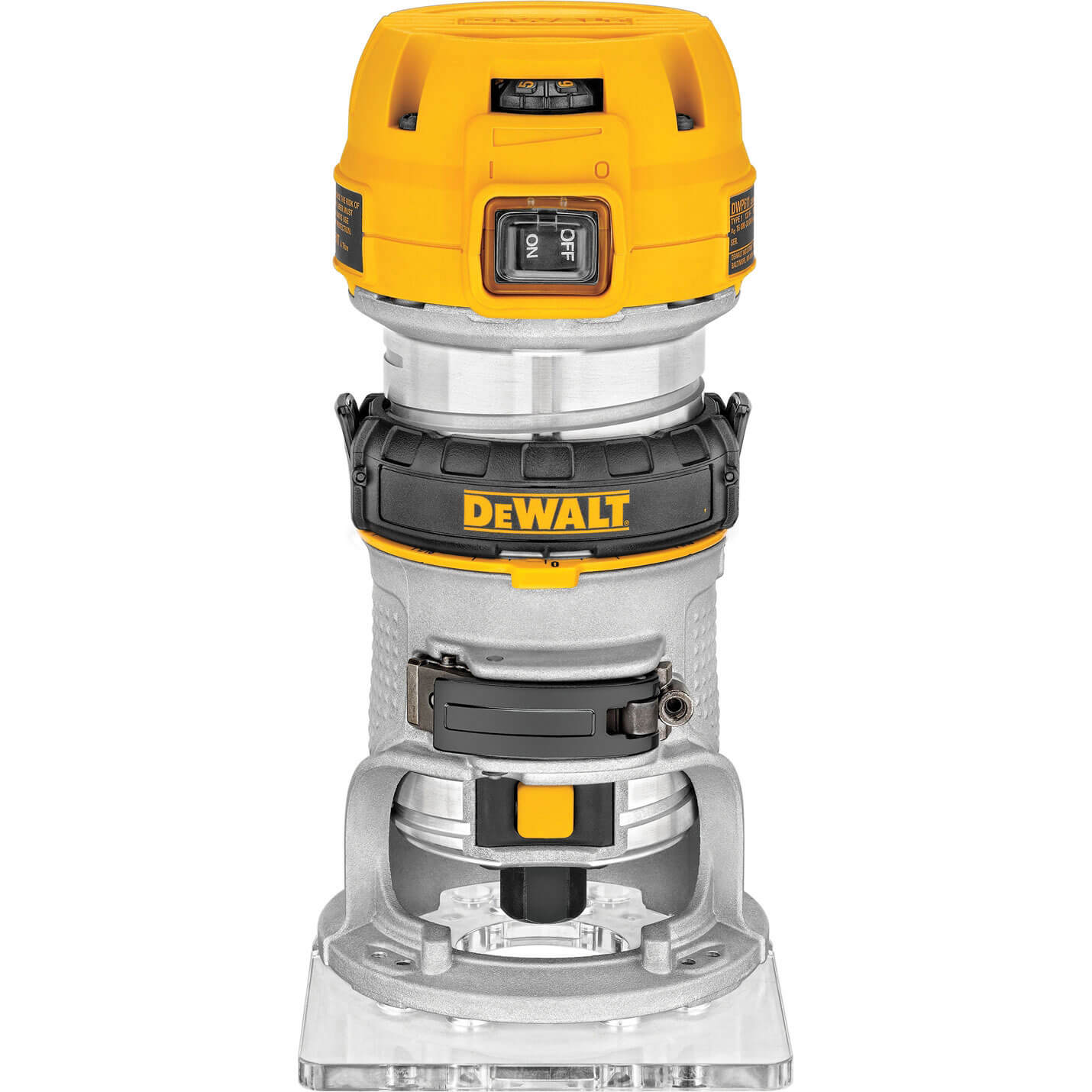 Image of DeWalt D26200 Compact Fixed Base Router 14 8mm 900w 110v