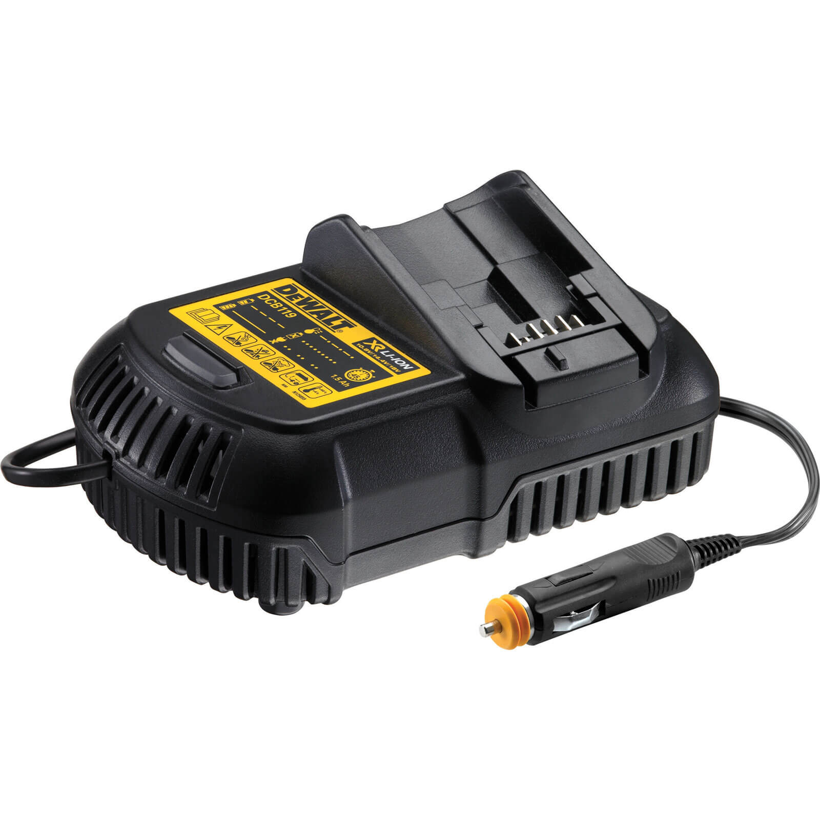 Image of DeWalt DCB119 XR Cordless Battery Car Charger for 108v 144v and 18v Batteries