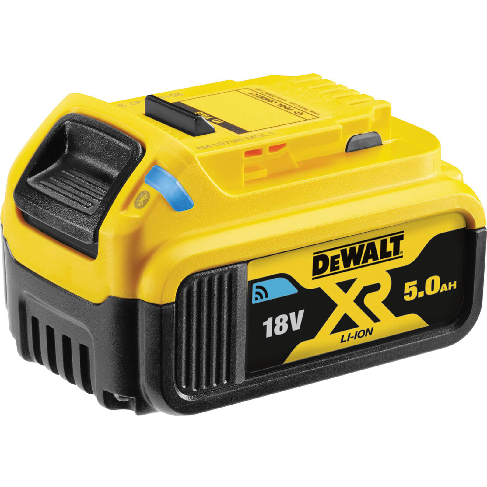 Image of DeWalt DCB184 18v Cordless XR Bluetooth Lithium Ion Battery 50ah