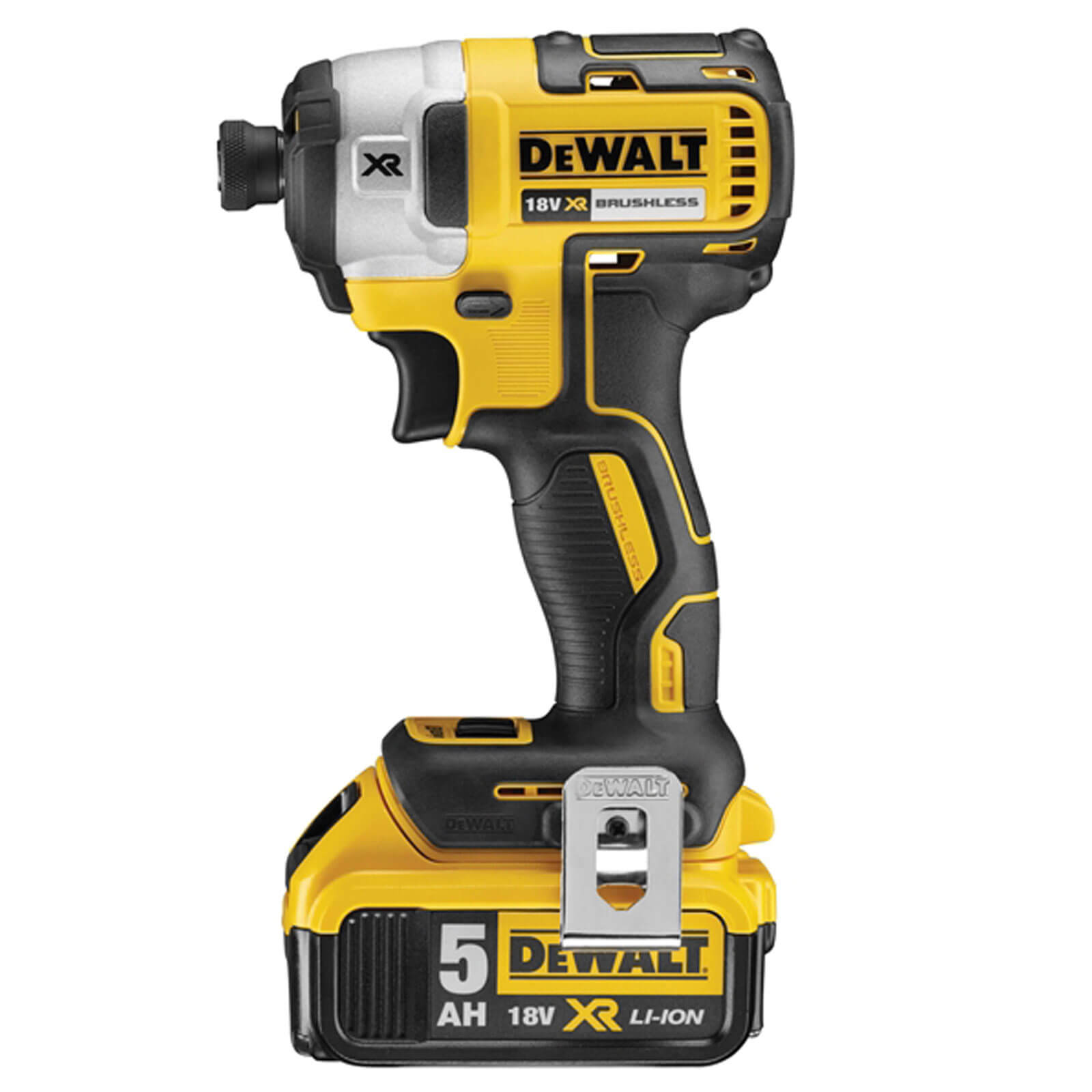 Image of DeWalt DCF887P2 18v Cordless XR Brushless Impact Driver with 2 Lithium Ion Batteries 5ah