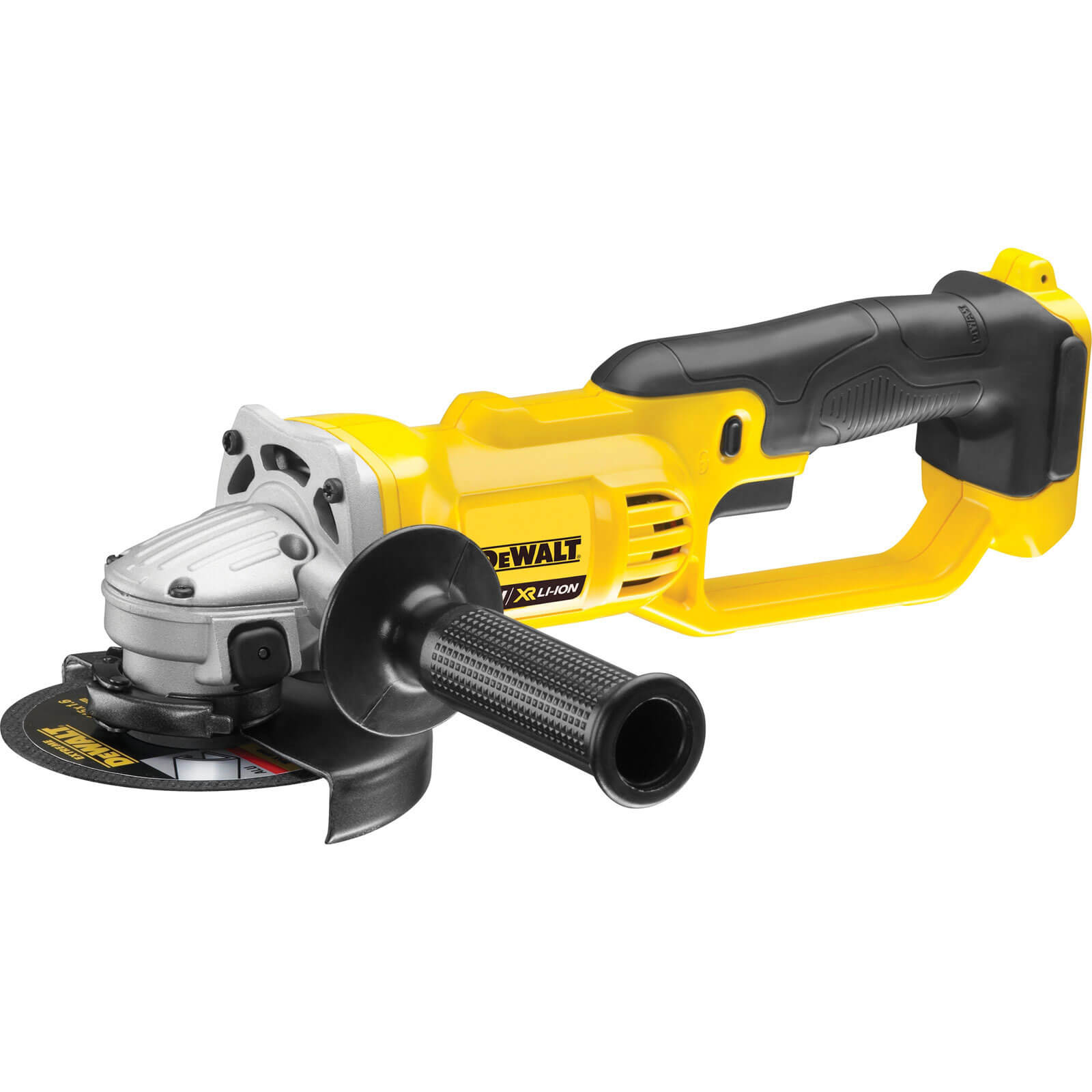 Image of DeWalt DCG412N 18v Cordless Lithium Ion XR Angle Grinder 125mm 5 Disc without Battery or Charger