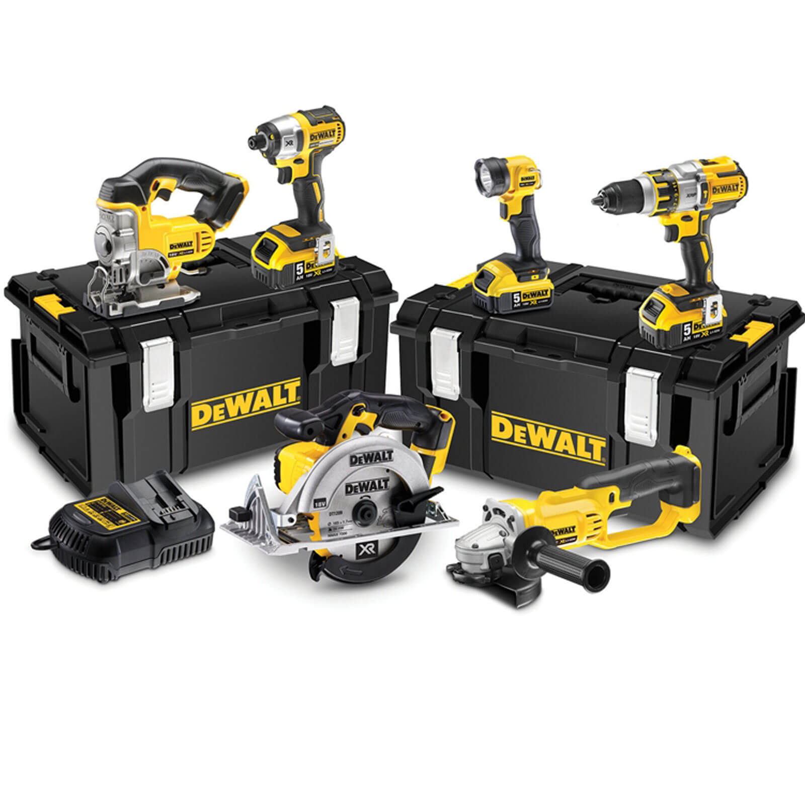 Image of DeWalt DCK694P3 18v Cordless XR 6 Piece Power Tool Kit with 3 Lithium Ion Batteries 5ah