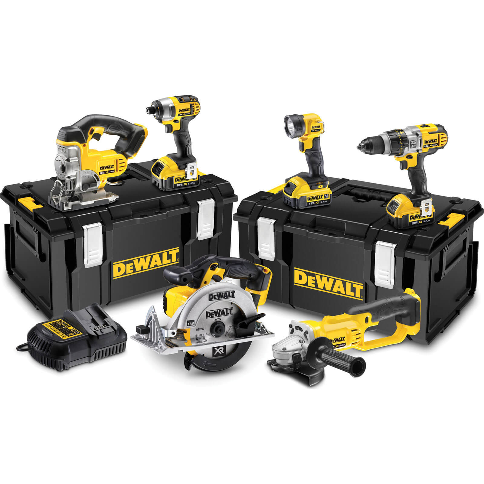 Image of DeWalt DCK692M3 18v Cordless XR 6 Piece Power Tool Kit with 3 Lithium Ion Batteries 4ah