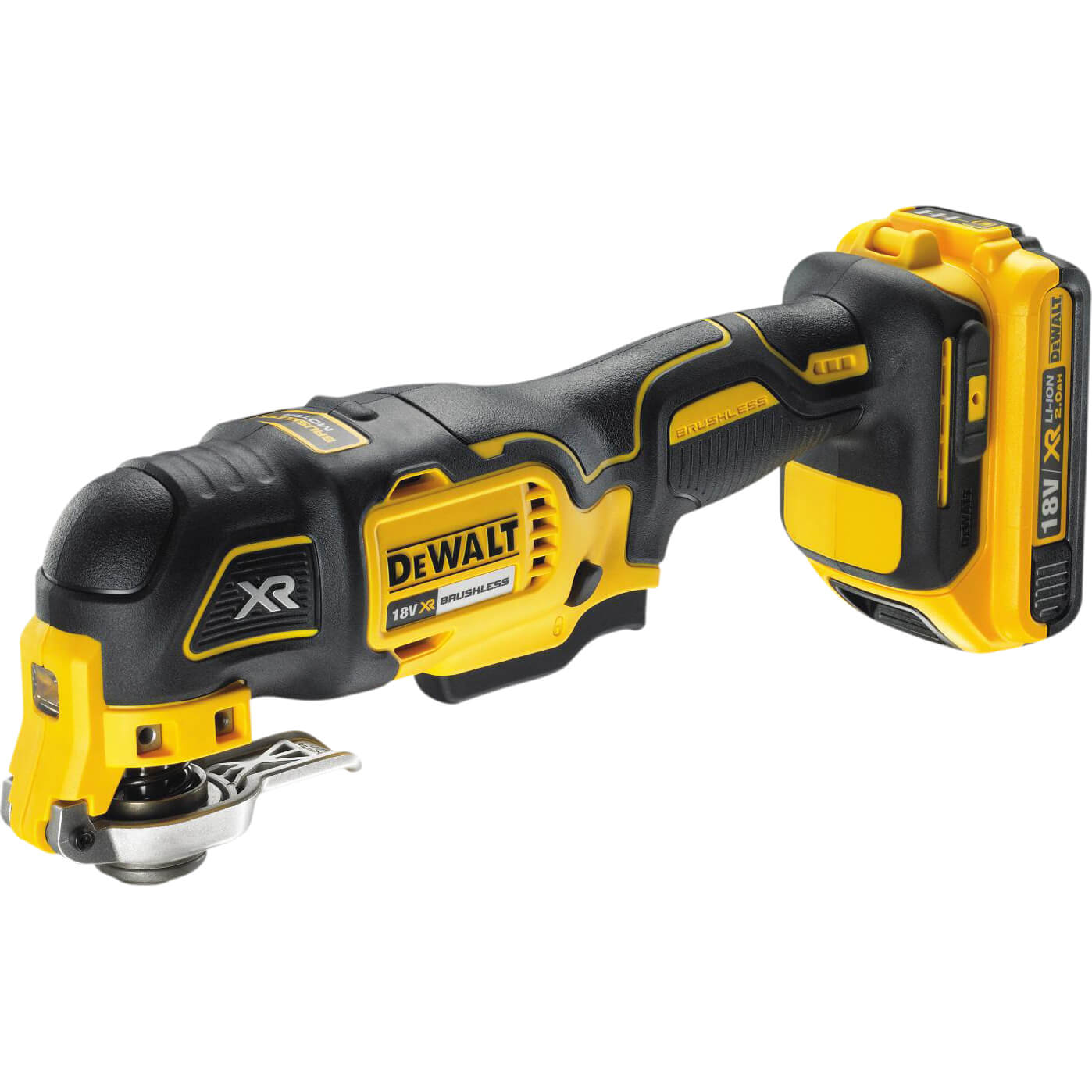 Image of DeWalt DCS355D1 18v Cordless XR Multi Tool with 35 Accessories and 1 Lithium Ion Battery 2ah