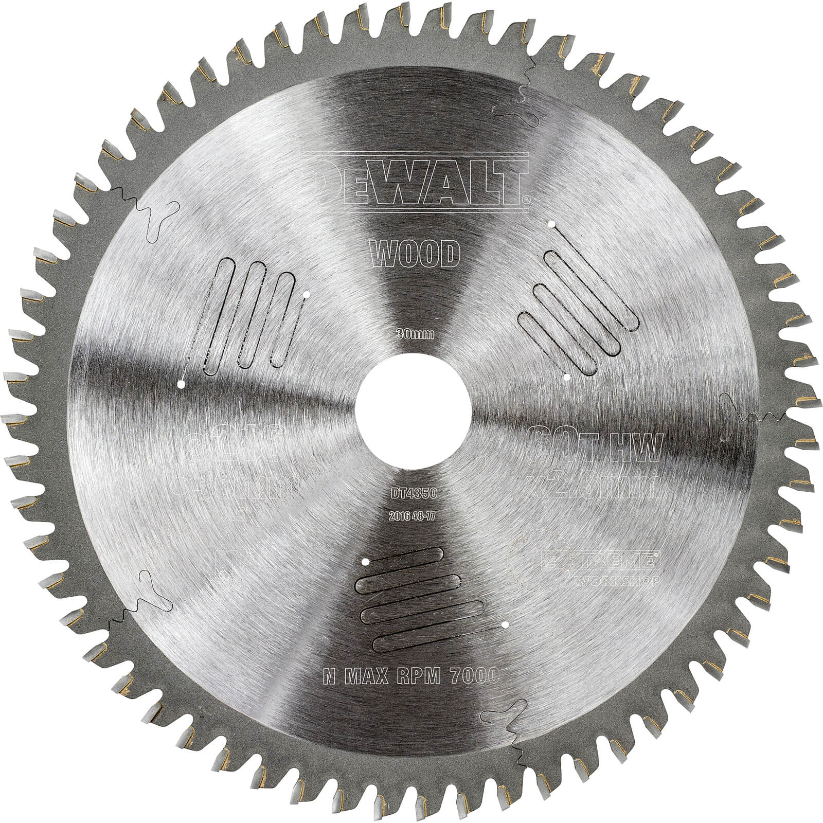 Image of DeWalt Extreme Saw Blade 216mm x 30mm Bore x 60 Teeth ATB