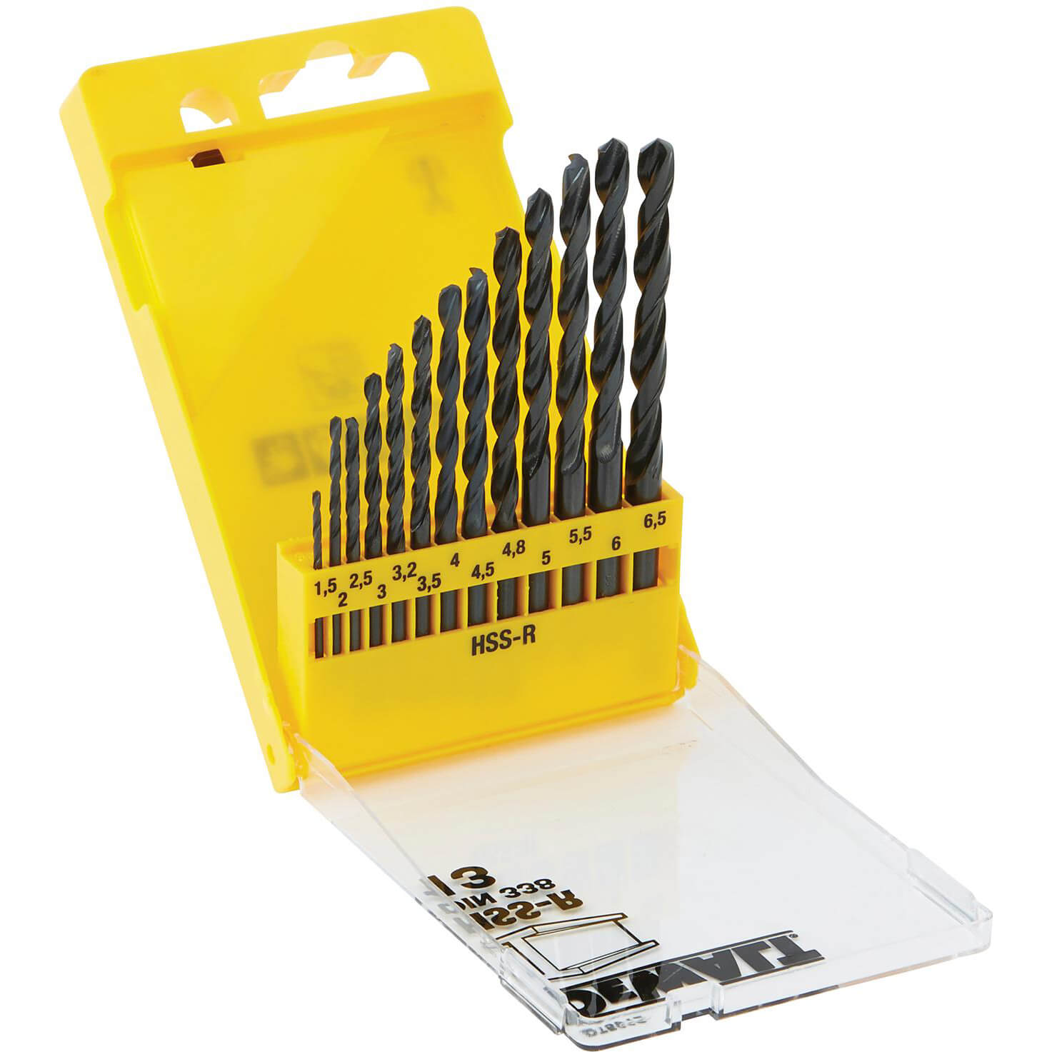 Image of Dewalt HSSR Metal Drill 13 Piece Set 15 to 65mm