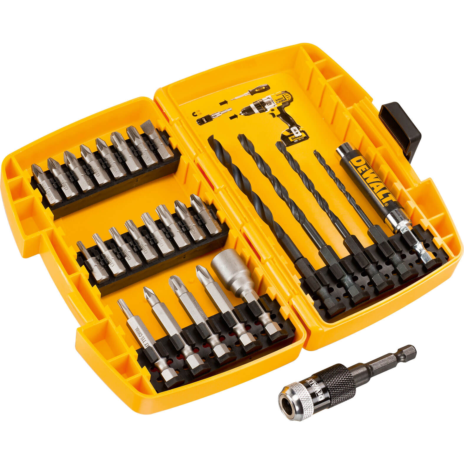 Image of DeWalt 27 Piece Rapid Load Combination Drill and Screwdriver Bit Set