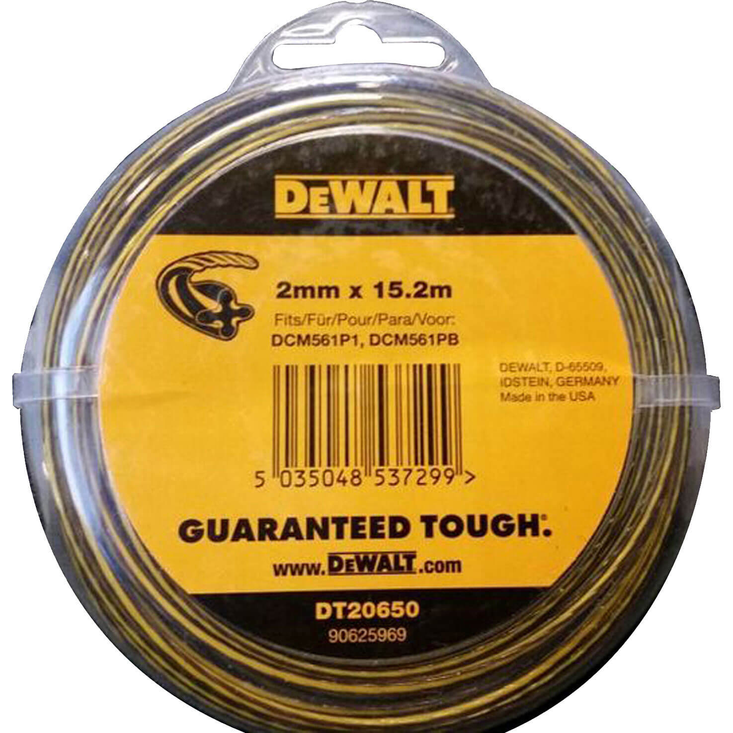 Image of DeWalt DT20650 2mm x 152 Metre Line for Grass Trimmers