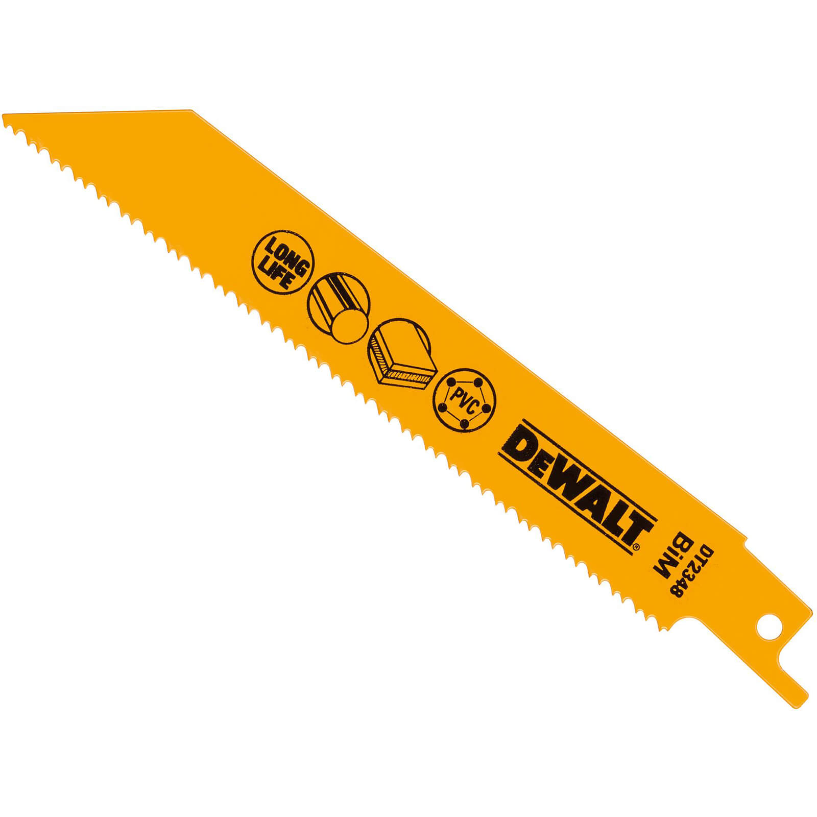 Image of DeWalt DT2348 Bi Metal General Purpose Reciprocating Saw Saw Blades Pack of 5