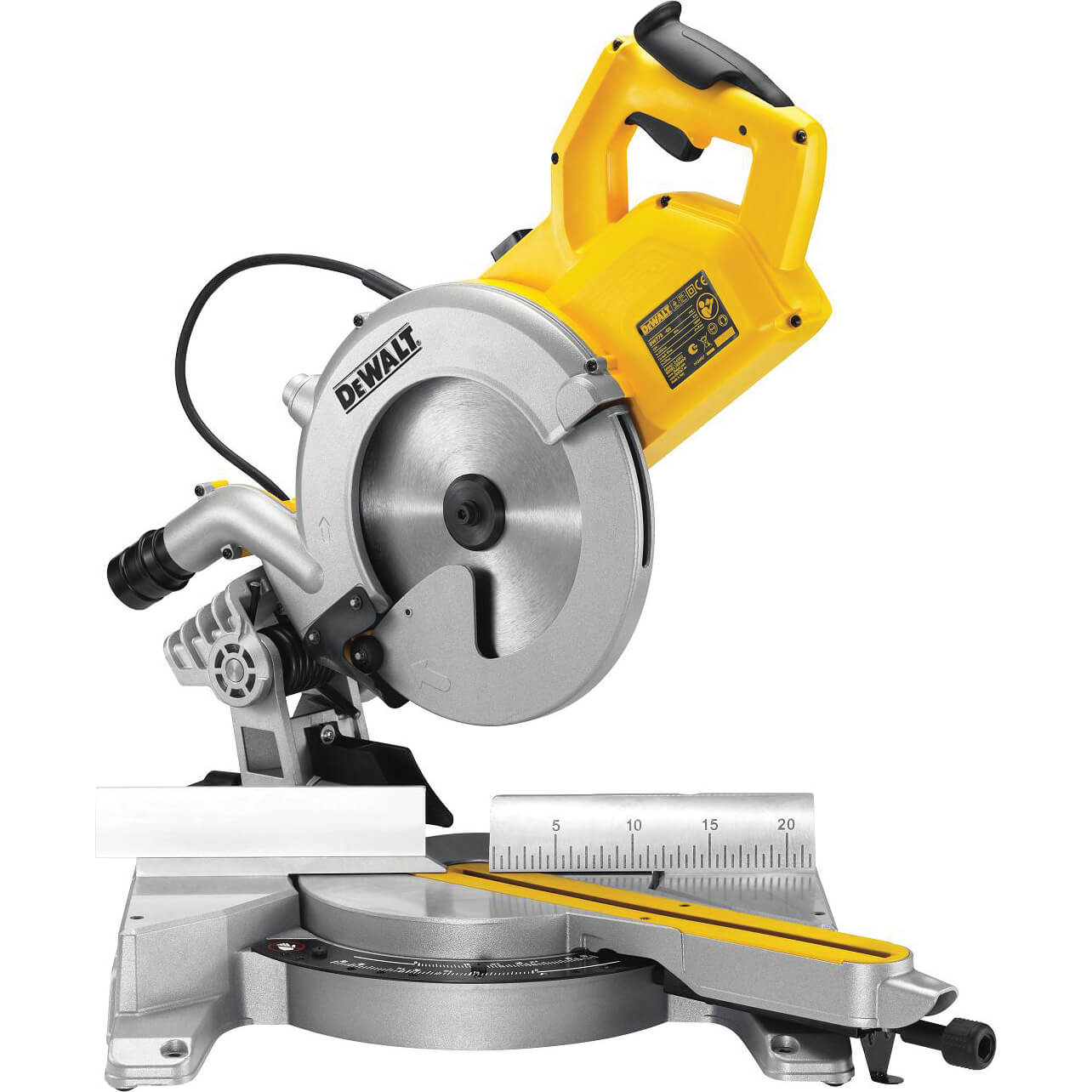 Image of DeWalt DWS778 Compact Sliding Mitre Saw 250mm Blade 1850w 110v