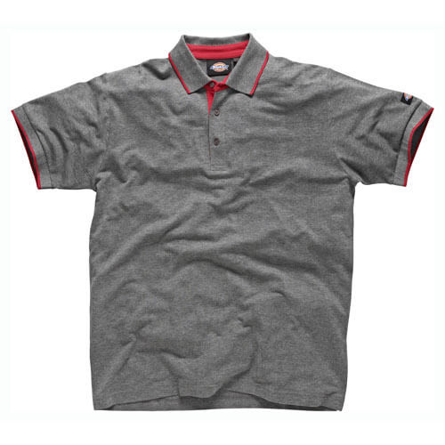 Image of Dickies Mens Anvil Polo Shirt Grey 3XL