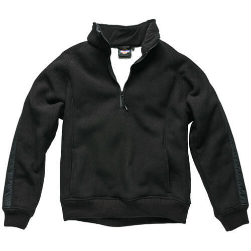 Image of Dickies Mens Eisenhower Fleece Pullover Black Medium