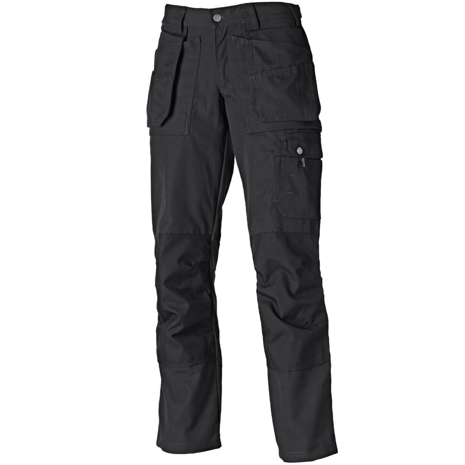 Image of Dickies Ladies Eisenhower Multi Pocket Work Trousers Black Size 10