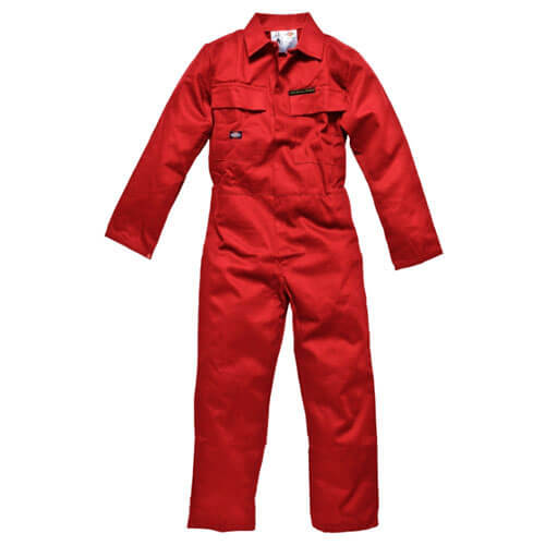 Image of Dickies Mens Proban Flame Retardant Overalls Red 36 Chest