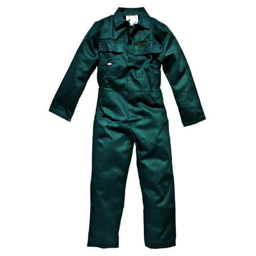 Image of Dickies Mens Proban Flame Retardant Overalls Dark Green 52 Chest