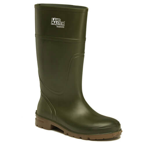 Image of Dickies Mens Landmaster Safety Wellington Boots Green Size 11