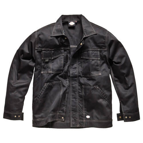 Image of Dickies Mens Industry 300 Two Tone Work Jacket Black Large