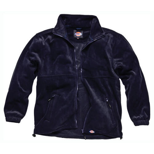 Image of Dickies Mens Seville Fleece Jacket Navy Blue 3XL