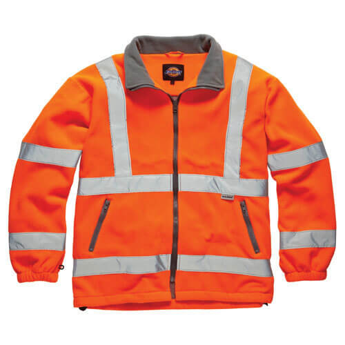 Image of Dickies Mens GORT Fleece Jacket Orange Medium