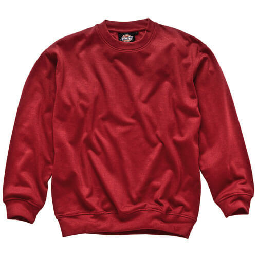 Image of Dickies Mens Crew Neck Sweatshirt Red Large