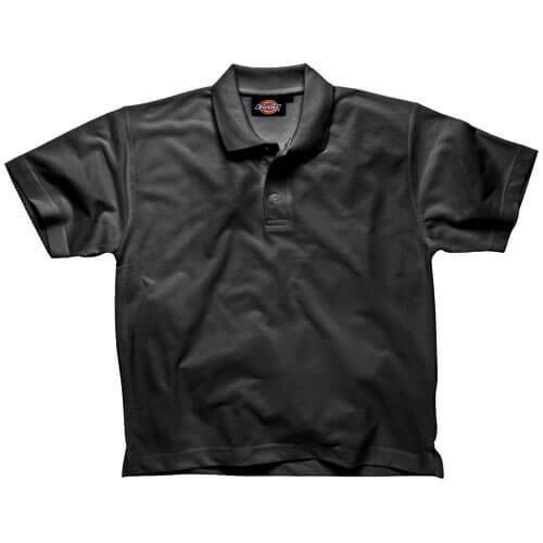 Image of Dickies Mens Short Sleeve Polo Shirt Black Small