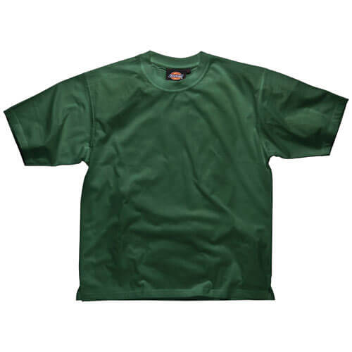 Image of Dickies Mens Crew Neck Cotton T Shirt Bottle Green XL