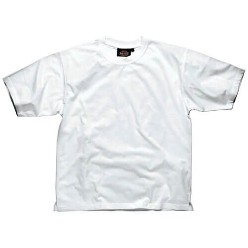 Image of Dickies Mens Crew Neck Cotton T Shirt White 3XL