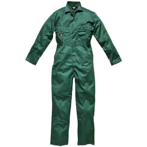 Image of Dickies Mens Redhawk Overalls Lincoln Green 38 Chest and 30 Leg