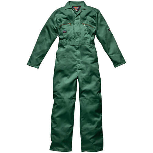 Image of Dickies Mens Redhawk Overalls Bottle Green 36 Chest and 32 Leg