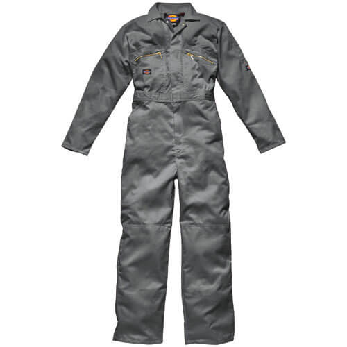 Image of Dickies Mens Redhawk Overalls Grey 44 Chest and 32 Leg