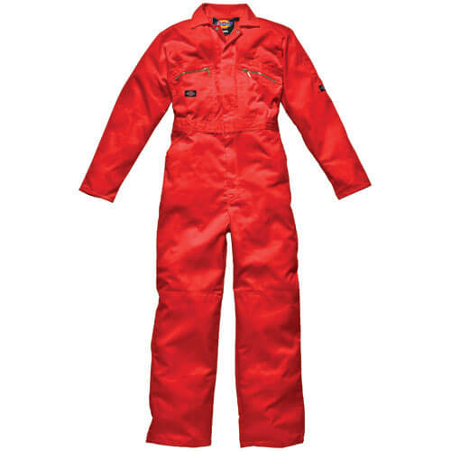 Image of Dickies Mens Redhawk Overalls Orange 54 Chest and 32 Leg