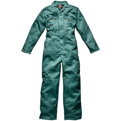 Image of Dickies Mens Redhawk Overalls Lincoln Green 36 Chest and 32 Leg