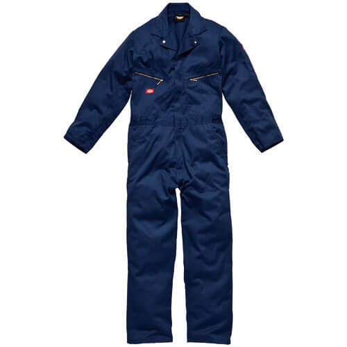 Image of Dickies Mens Deluxe Overalls Navy Blue Large Regular Leg