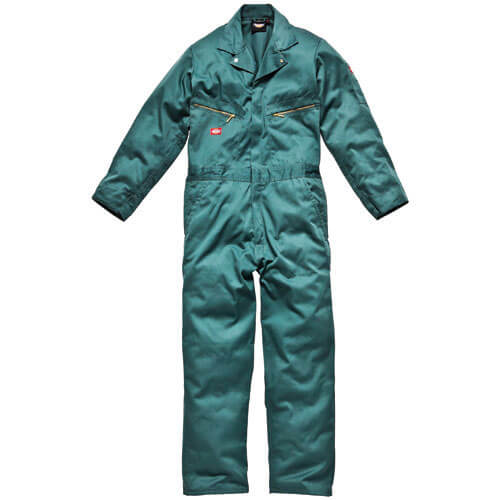 Image of Dickies Mens Deluxe Overalls Lincoln Green Small Tall Leg