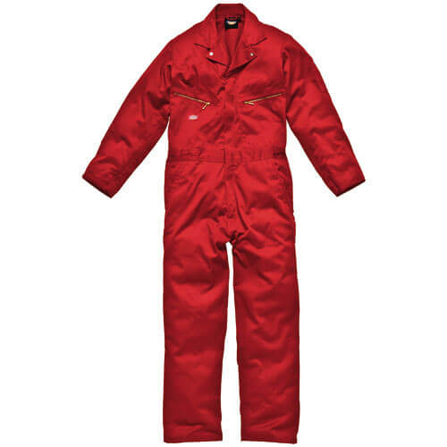 Image of Dickies Mens Deluxe Overalls Red Medium