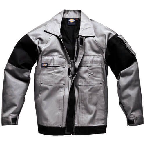 Image of Dickies Mens Grafter Duo Tone 290 Work Jacket Grey Black 2XL