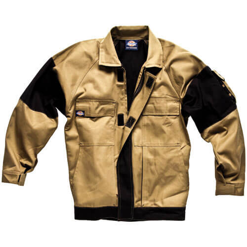 Image of Dickies Mens Grafter Duo Tone 290 Work Jacket Khaki Black XL