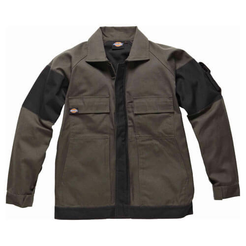 Image of Dickies Mens Grafter Duo Tone 290 Work Jacket Olive Green Black Large