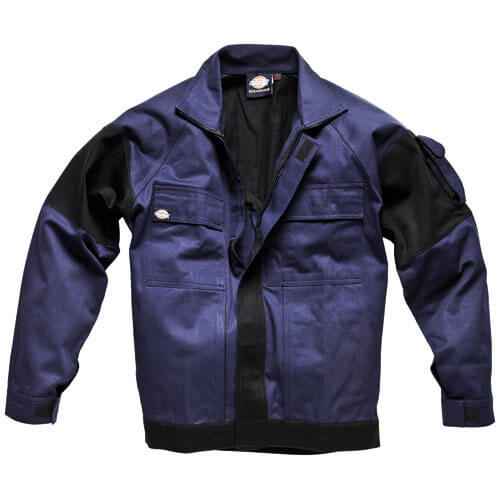 Image of Dickies Mens Grafter Duo Tone 290 Work Jacket Navy Black Small