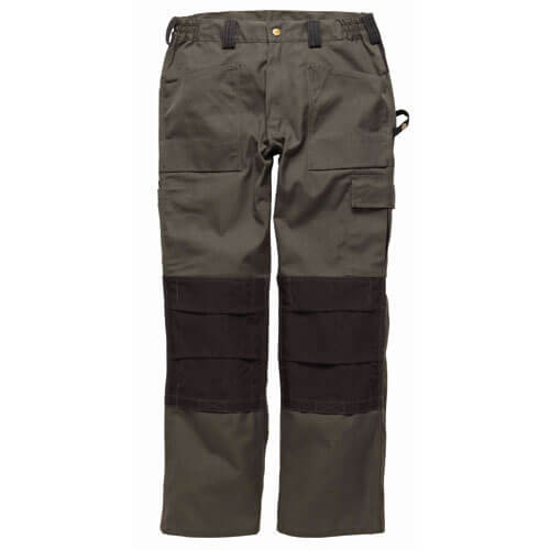 Image of Dickies Mens Grafter Duo Tone 290 Work Trousers Olive Green Waist 33 Leg 32